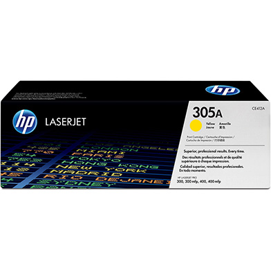 HP CE412A 305A Yellow Cartridge (2,600 pages)